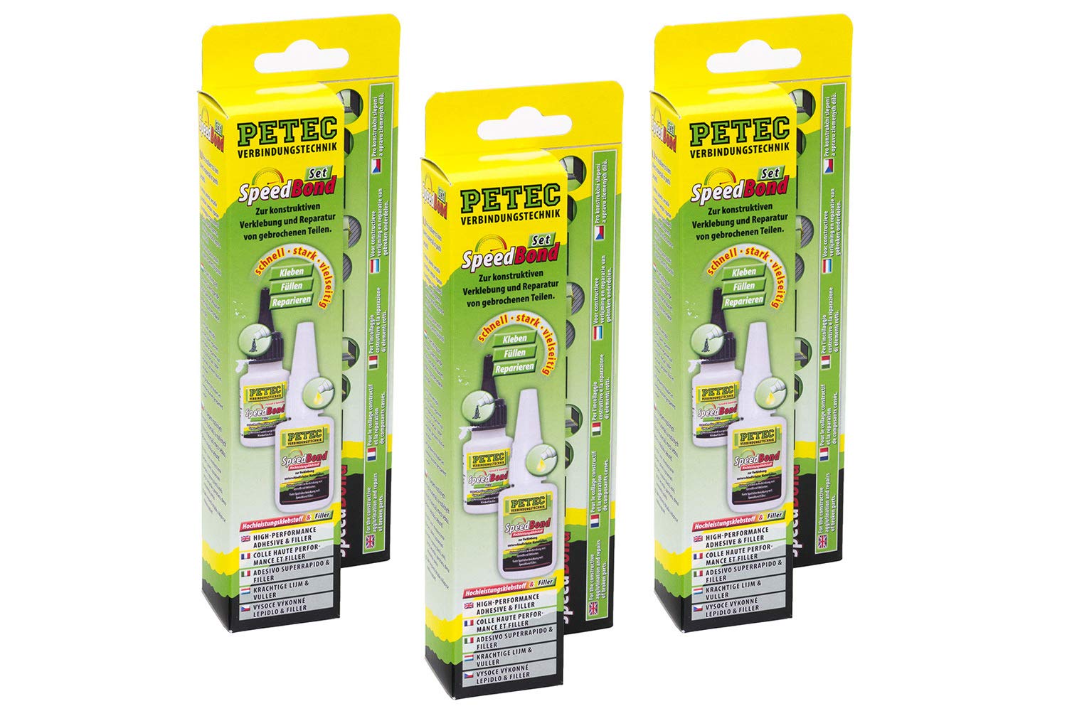 3x Petec SpeedBond Set Hochleistungsklebstoff & Filler Kleber Klebstoff 3x Petec SpeedBond Set Hochleistungsklebstoff & Filler Kleber Klebstoff von PETEC