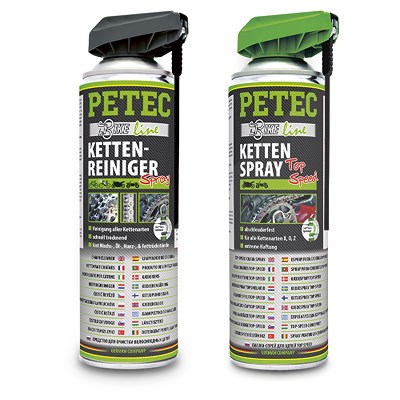 Petec 500 ml Kettenspray + 500 ml Kettenreiniger Petec 500 ml Kettenspray + 500 ml Kettenreiniger von PETEC