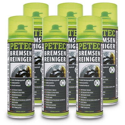 Petec 6x 500 ml Bremsenreiniger Spray [Hersteller-Nr. 70060] von PETEC