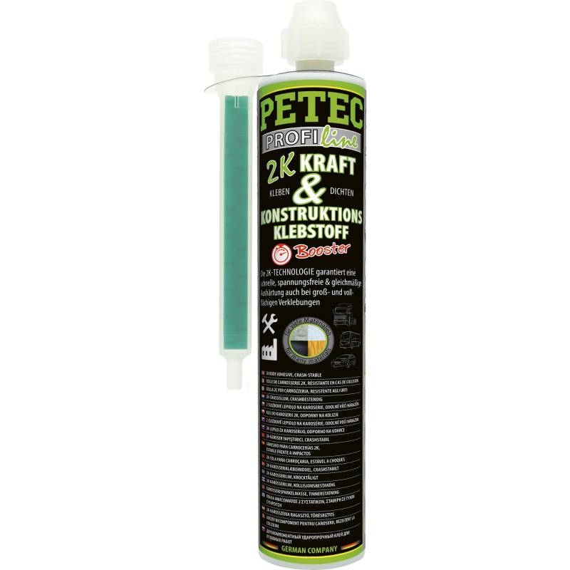 PETEC 2 Komponenten Kleber Kraftkleber extra Stark Konstruktionskleber 250 ml. Dauerelastische Dichtmasse zum Kleben von Metall, Kunststoff Glas 94429 von PETEC