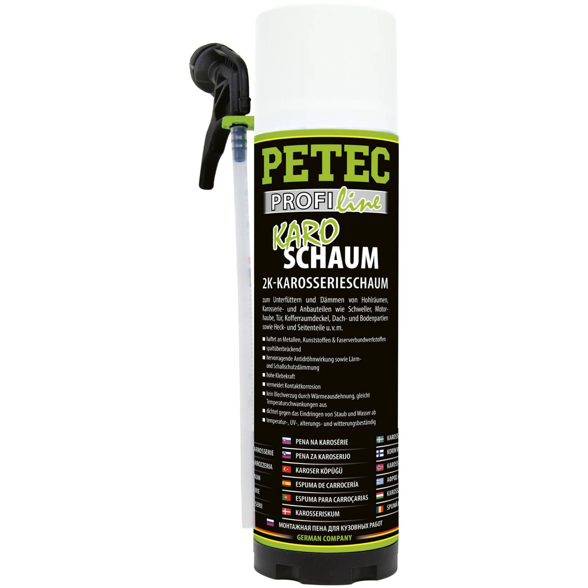 PETEC Karo-Schaum, 2K Karosserieschaum 400 ml Dose - 98140 zweikomponenten Karosserie-Schaum zur professionellen Reparatur von Karosserieteilen PETEC Karo-Schaum, 2K Karosserieschaum 400 ml Dose - 98140 zweikomponenten Karosserie-Schaum zur professionellen Reparatur von Karosserieteilen von PETEC