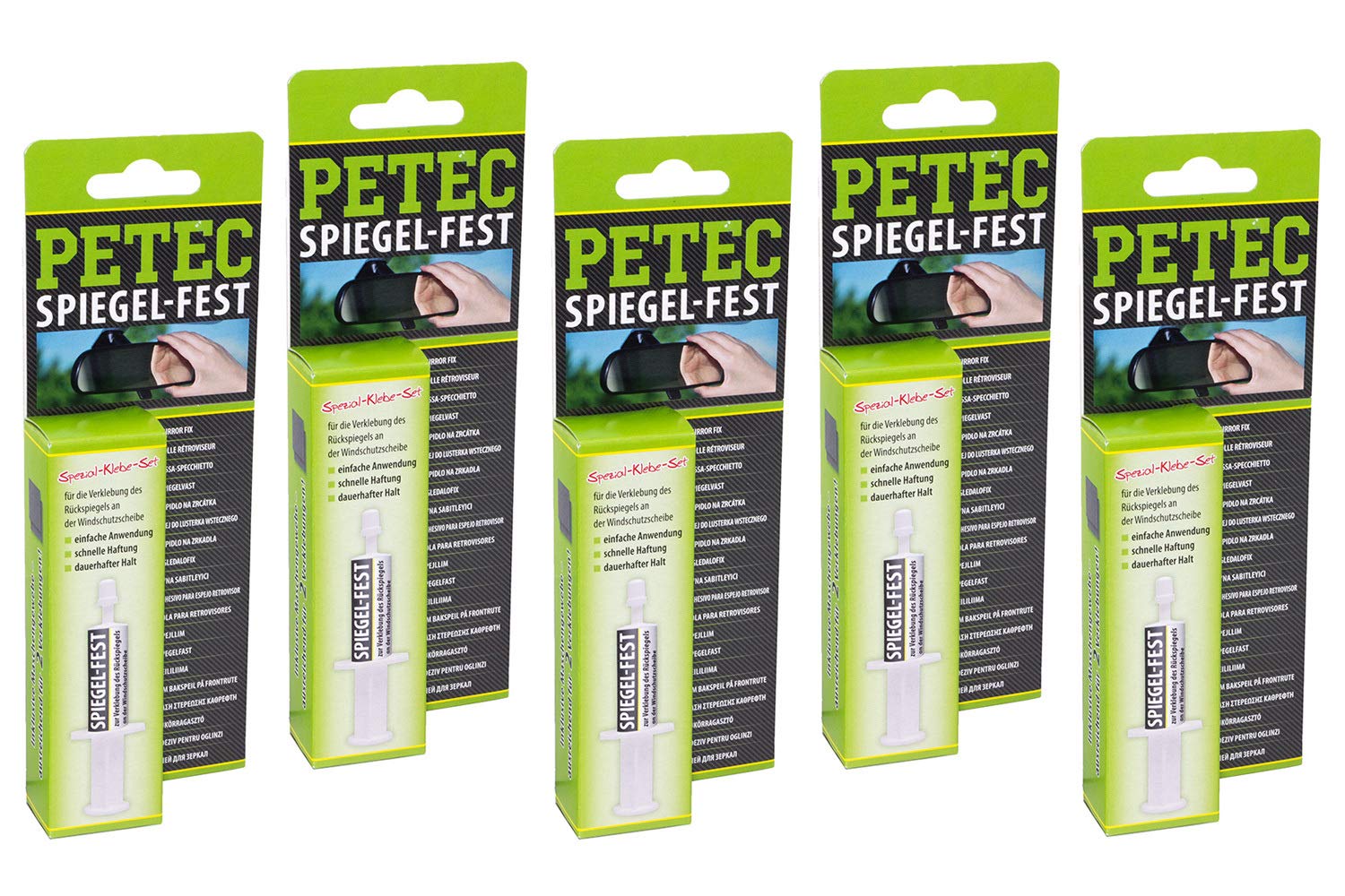 PETEC Rückspiegel Klebeset 93800 SPIEGELFEST Klebe Set 5 Stück Spiegel Fest PETEC Rückspiegel Klebeset 93800 SPIEGELFEST Klebe Set 5 Stück Spiegel Fest von PETEC