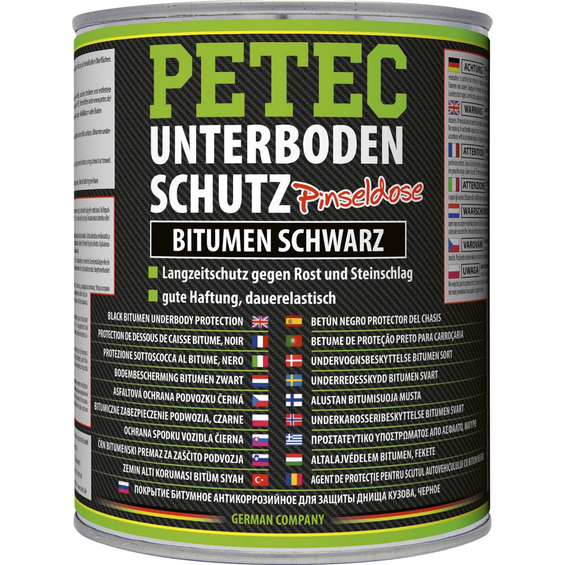 PETEC Unterbodenschutz Bitumen Pinseldose 1000 ml - 73100 von PETEC