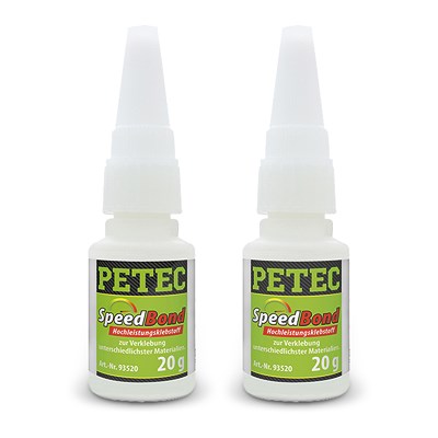 Petec 2x 20 ml Speedbond Hochleistungsklebstoff von PETEC