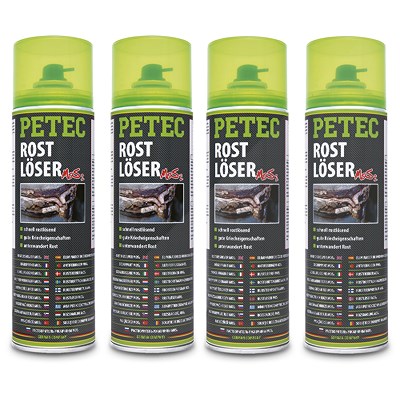 Petec 4x 500 ml Rostlöser MoS2 Spray von PETEC