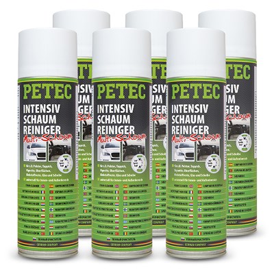 Petec 6x 500 ml Intensiv-Schaumreiniger Spray Petec 6x 500 ml Intensiv-Schaumreiniger Spray von PETEC