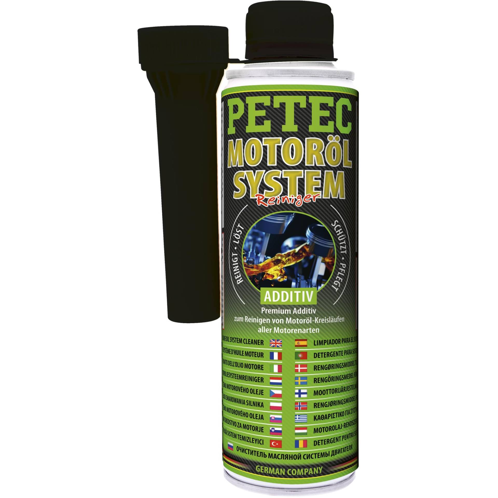 Petec Motorölsystem-Reiniger zum Reinigen von Benzin- und Dieselmotoren sowie Schaltgetrieben, schwarz, 300 ml Petec Motorölsystem-Reiniger zum Reinigen von Benzin- und Dieselmotoren sowie Schaltgetrieben, schwarz, 300 ml von PETEC