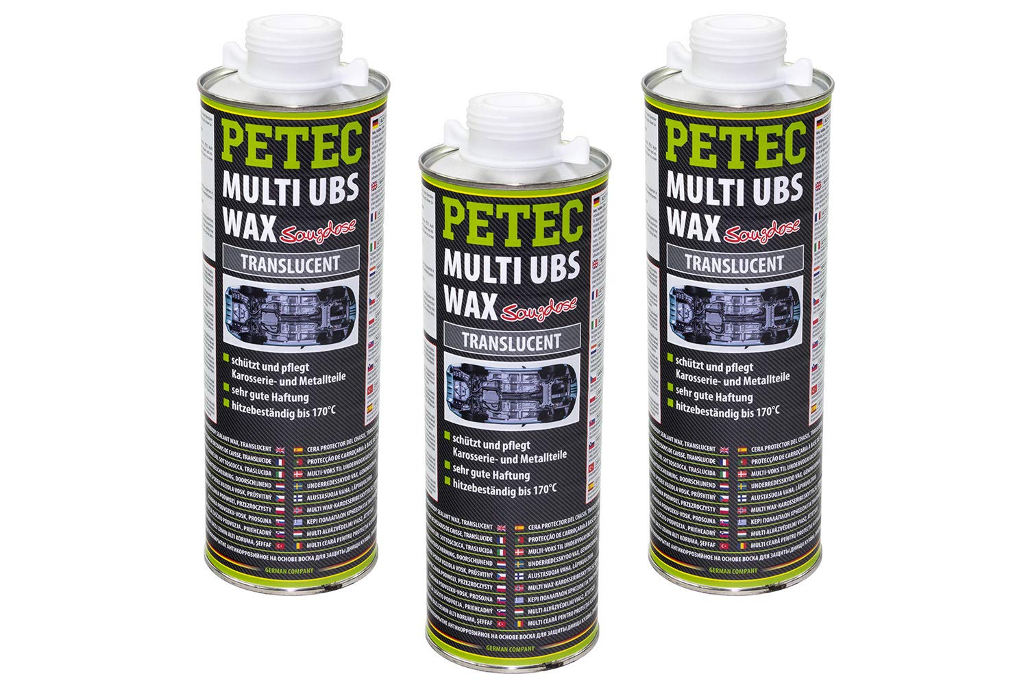 Petec UBS Wax Unterbodenschutz auf Wachsbasis 3 Liter Saugdose transparent Petec UBS Wax Unterbodenschutz auf Wachsbasis 3 Liter Saugdose transparent von PETEC