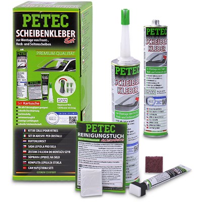 Petec Scheibenkleber-Set inkl 2x 310ml Kartusche [Hersteller-Nr. 40668708] von PETEC