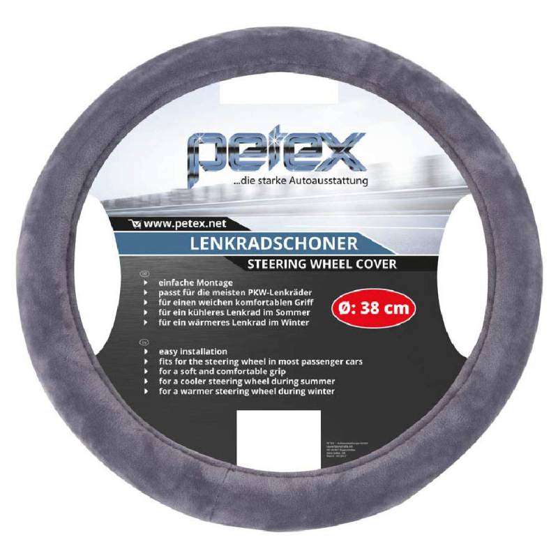 Petex 433110803 Design 1108 Lenkradbezug Silber 36-38cm, M von PETEX