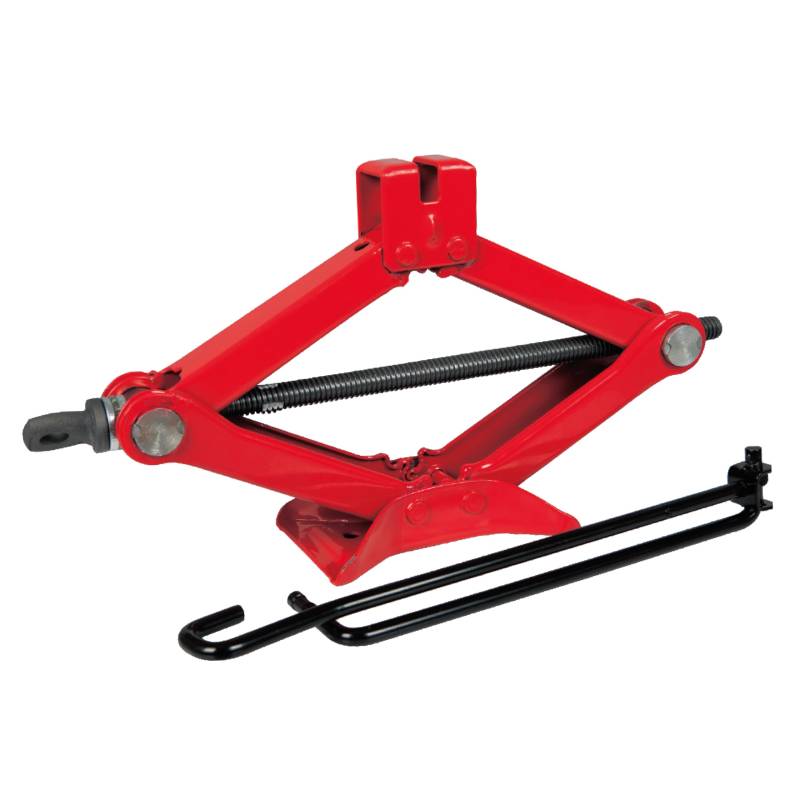 Petex 44752012 Scheren-Wagenheber, 1 t, rot Hubhöhe 80 mm - 330 mm von PETEX