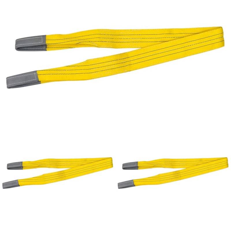 PETEX 47103519 Hebeband WLL 3.000 kg, Länge 5 m, Breite 90 mm, Gelb (Packung mit 3) von PETEX