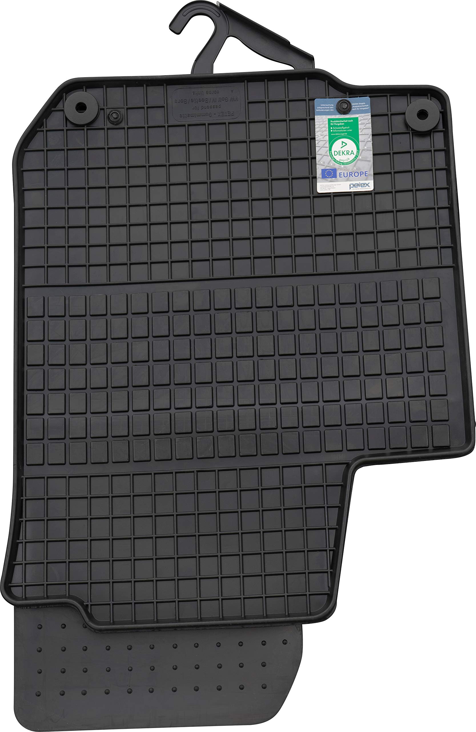 PETEX 61010 Gummimatten für passend für Golf IV ab 1998-08/2003 / Bora ab 1998-06/2005 / Beetle ab 1998-09/2011 Fußmatten schwarz 4-teilig PETEX 61010 Gummimatten für passend für Golf IV ab 1998-08/2003 / Bora ab 1998-06/2005 / Beetle ab 1998-09/2011 Fußmatten schwarz 4-teilig von PETEX