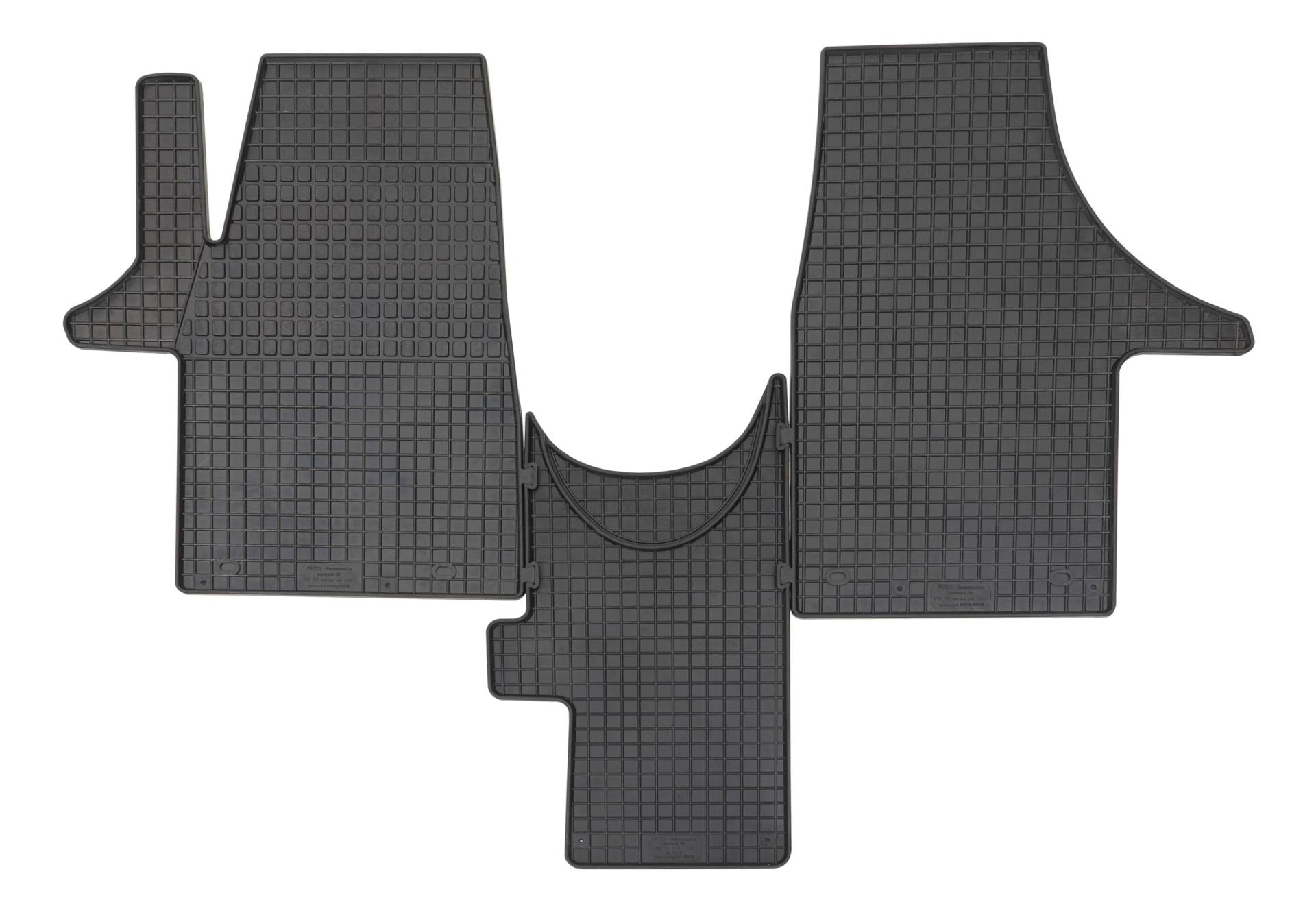 PETEX 68510 Gummimatten für passend für T5 ab 37742 / T6 ab 42156 Führerhaus 2-Sitzer Fußmatten schwarz 3-teilig PETEX 68510 Gummimatten für passend für T5 ab 37742 / T6 ab 42156 Führerhaus 2-Sitzer Fußmatten schwarz 3-teilig von PETEX