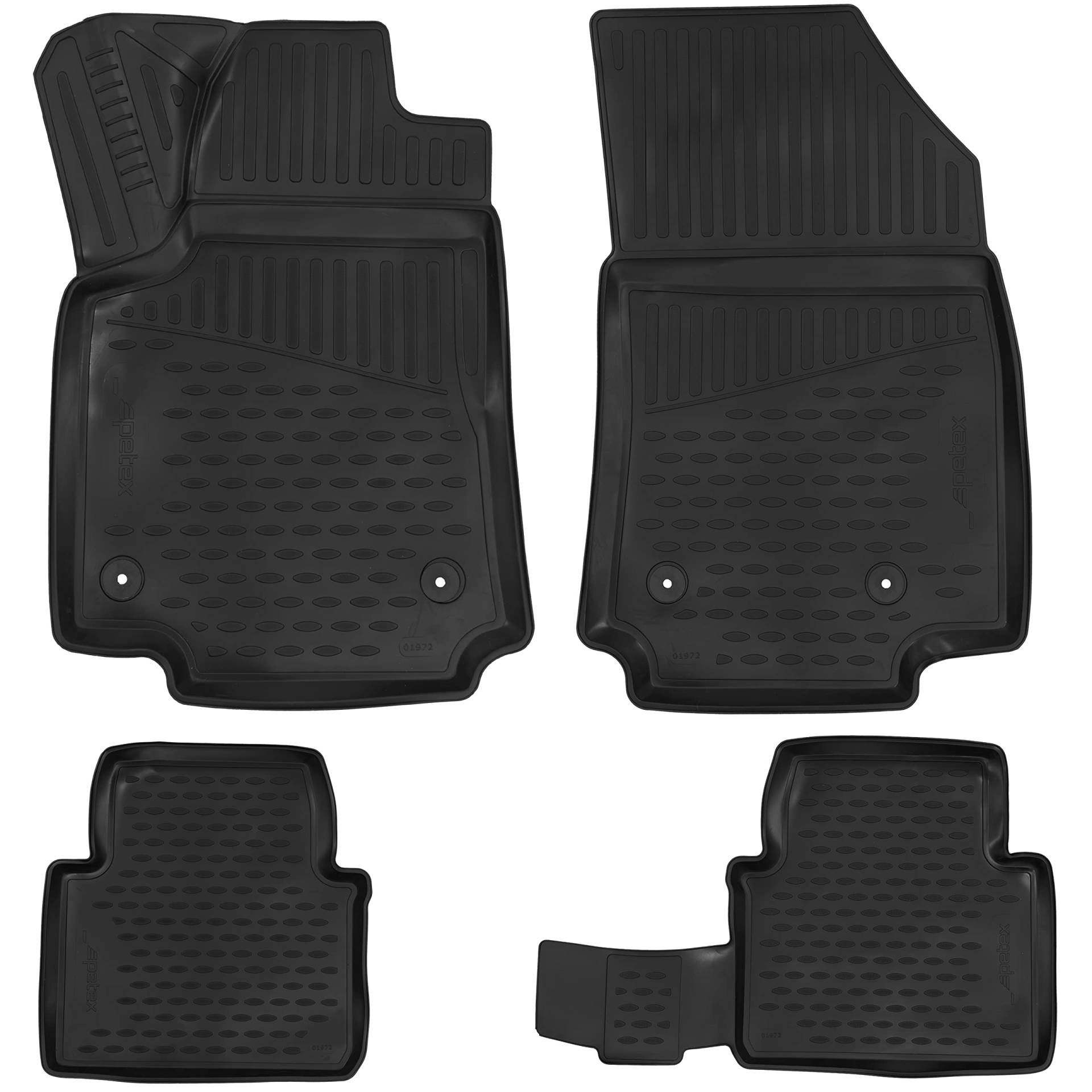 PETEX AWM59610 3D Allwettermatten Passform Satz schwarz 4-teilig PETEX AWM59610 3D Allwettermatten Passform Satz schwarz 4-teilig von PETEX