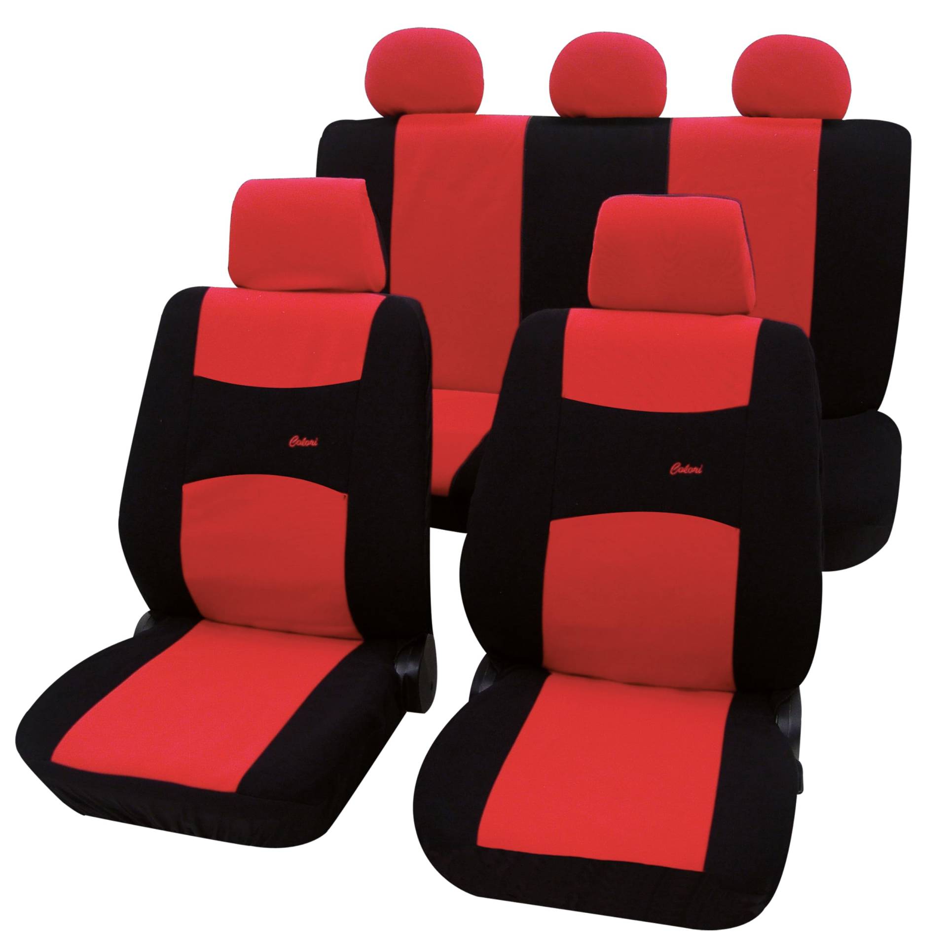 PETEX Auto Sitzbezüge Universal Komplett Set 11-teilig - Colori rot, Eco Class mit SAB 1 Vario PETEX Auto Sitzbezüge Universal Komplett Set 11-teilig - Colori rot, Eco Class mit SAB 1 Vario von PETEX