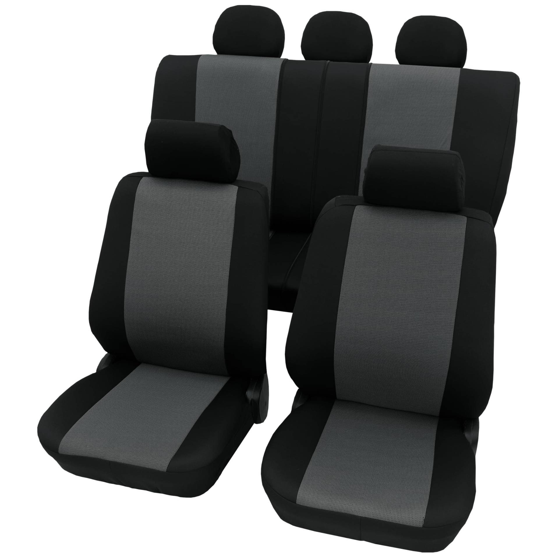 PETEX Auto Sitzbezüge Universal Komplett Set 11-teilig - Korfu grau, Eco Class mit SAB 1 Vario PETEX Auto Sitzbezüge Universal Komplett Set 11-teilig - Korfu grau, Eco Class mit SAB 1 Vario von PETEX
