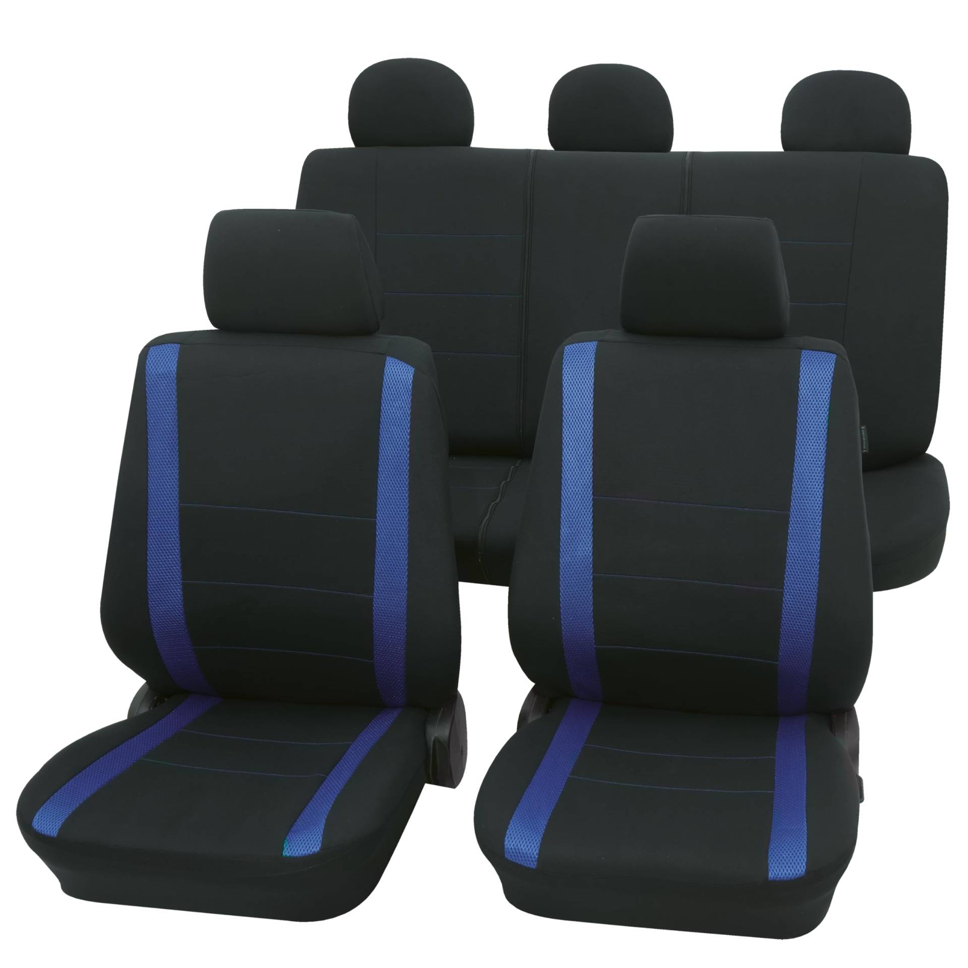PETEX Auto Sitzbezüge Universal Komplett Set 11-teilig - Samoa blau, Eco Class mit SAB 1 Vario PETEX Auto Sitzbezüge Universal Komplett Set 11-teilig - Samoa blau, Eco Class mit SAB 1 Vario von PETEX