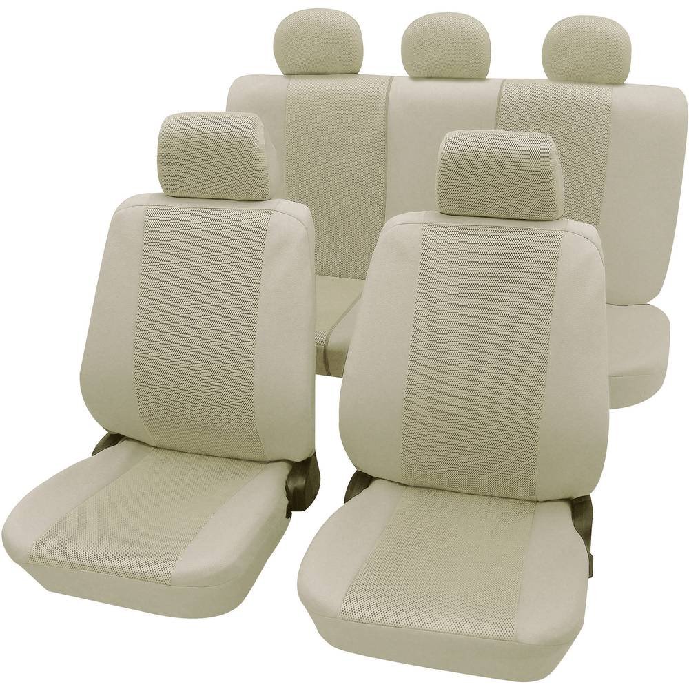 PETEX Auto Sitzbezüge Universal Komplett Set 11-teilig - Sydney beige, Eco Class mit SAB 1 Vario PETEX Auto Sitzbezüge Universal Komplett Set 11-teilig - Sydney beige, Eco Class mit SAB 1 Vario von PETEX