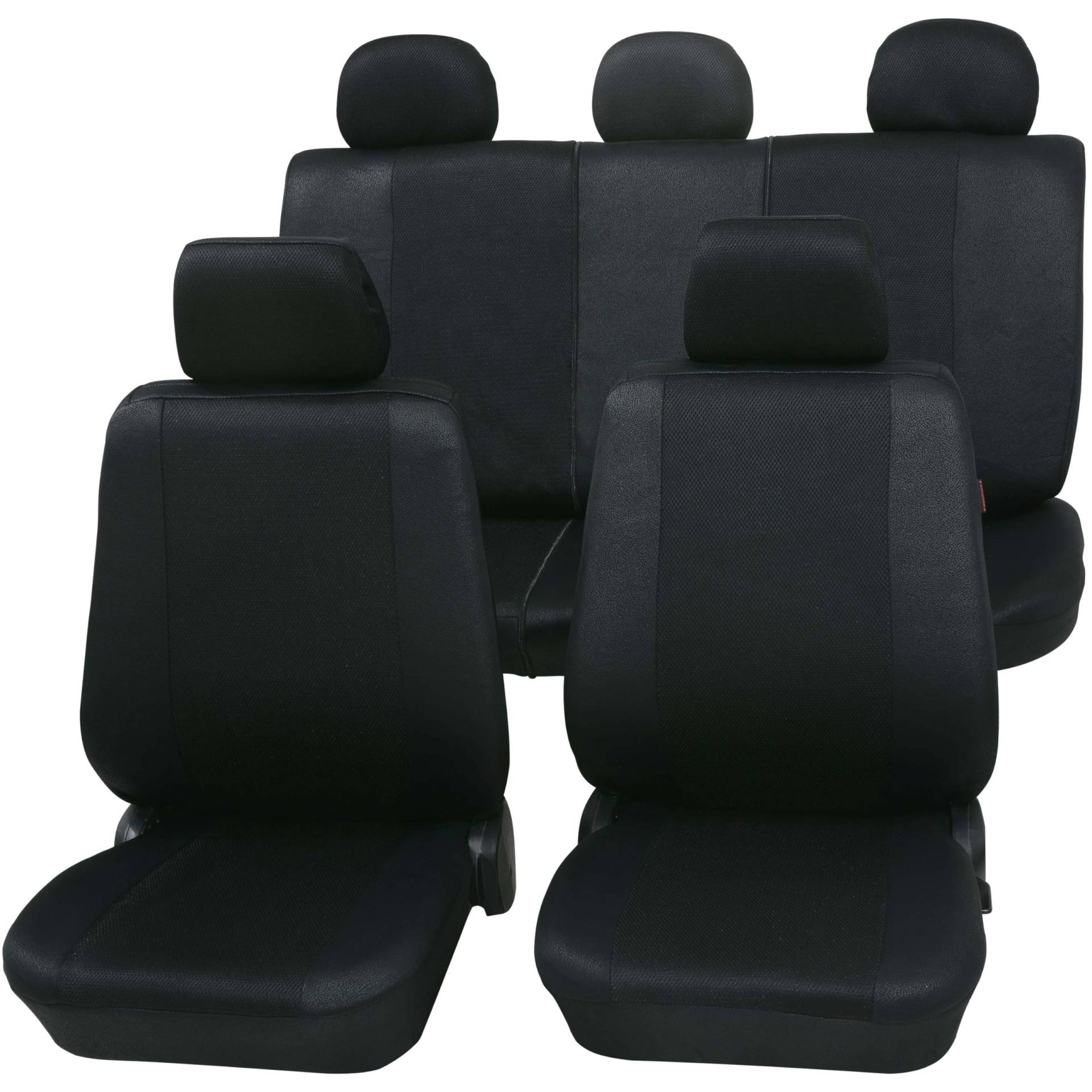 PETEX Auto Sitzbezüge Universal Komplett Set 11-teilig - Sydney schwarz, Eco Class mit SAB 1 Vario PETEX Auto Sitzbezüge Universal Komplett Set 11-teilig - Sydney schwarz, Eco Class mit SAB 1 Vario von PETEX