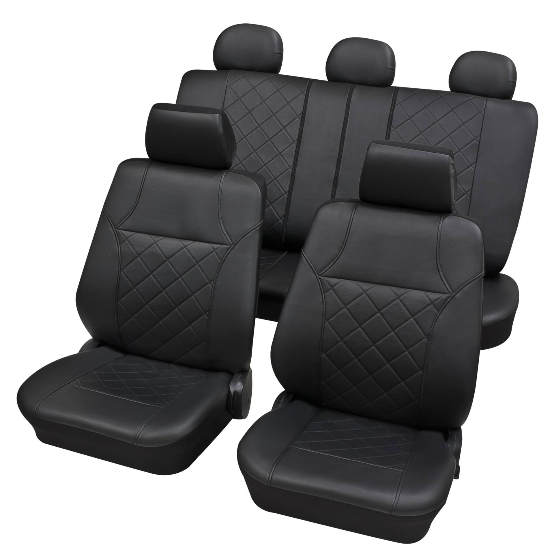PETEX Auto Sitzbezüge Universal Komplett Set 15-teilig - Arizona schwarz, Eco Class mit SAB 2 Vario Plus PETEX Auto Sitzbezüge Universal Komplett Set 15-teilig - Arizona schwarz, Eco Class mit SAB 2 Vario Plus von PETEX
