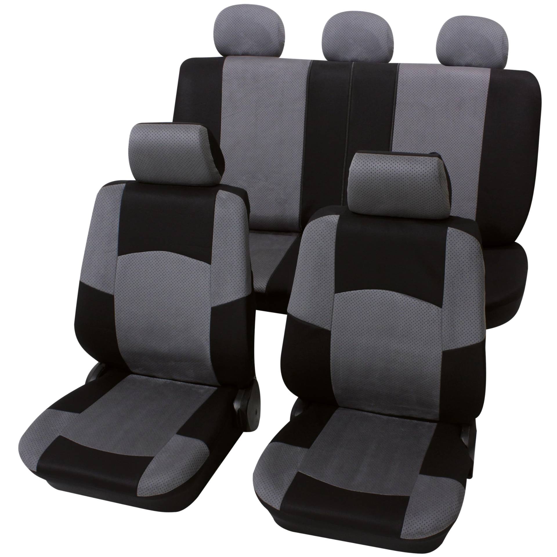 PETEX Auto Sitzbezüge Universal Komplett Set 17-teilig - Classic grau, Eco Class mit SAB 1 Vario Plus PETEX Auto Sitzbezüge Universal Komplett Set 17-teilig - Classic grau, Eco Class mit SAB 1 Vario Plus von PETEX