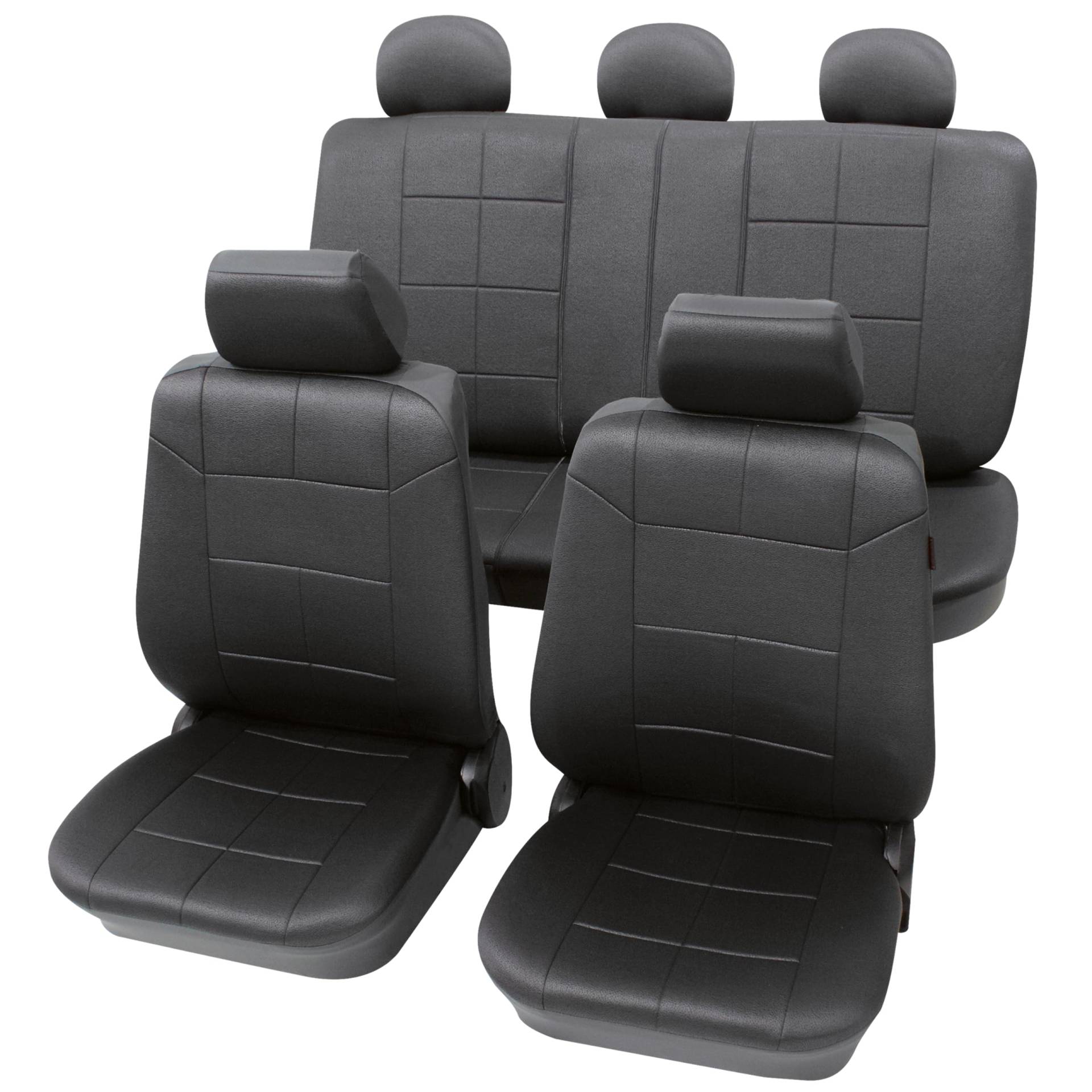 PETEX Auto Sitzbezüge Universal Komplett Set 17-teilig - Dakar anthrazit, Eco Class mit SAB 1 Vario Plus PETEX Auto Sitzbezüge Universal Komplett Set 17-teilig - Dakar anthrazit, Eco Class mit SAB 1 Vario Plus von PETEX