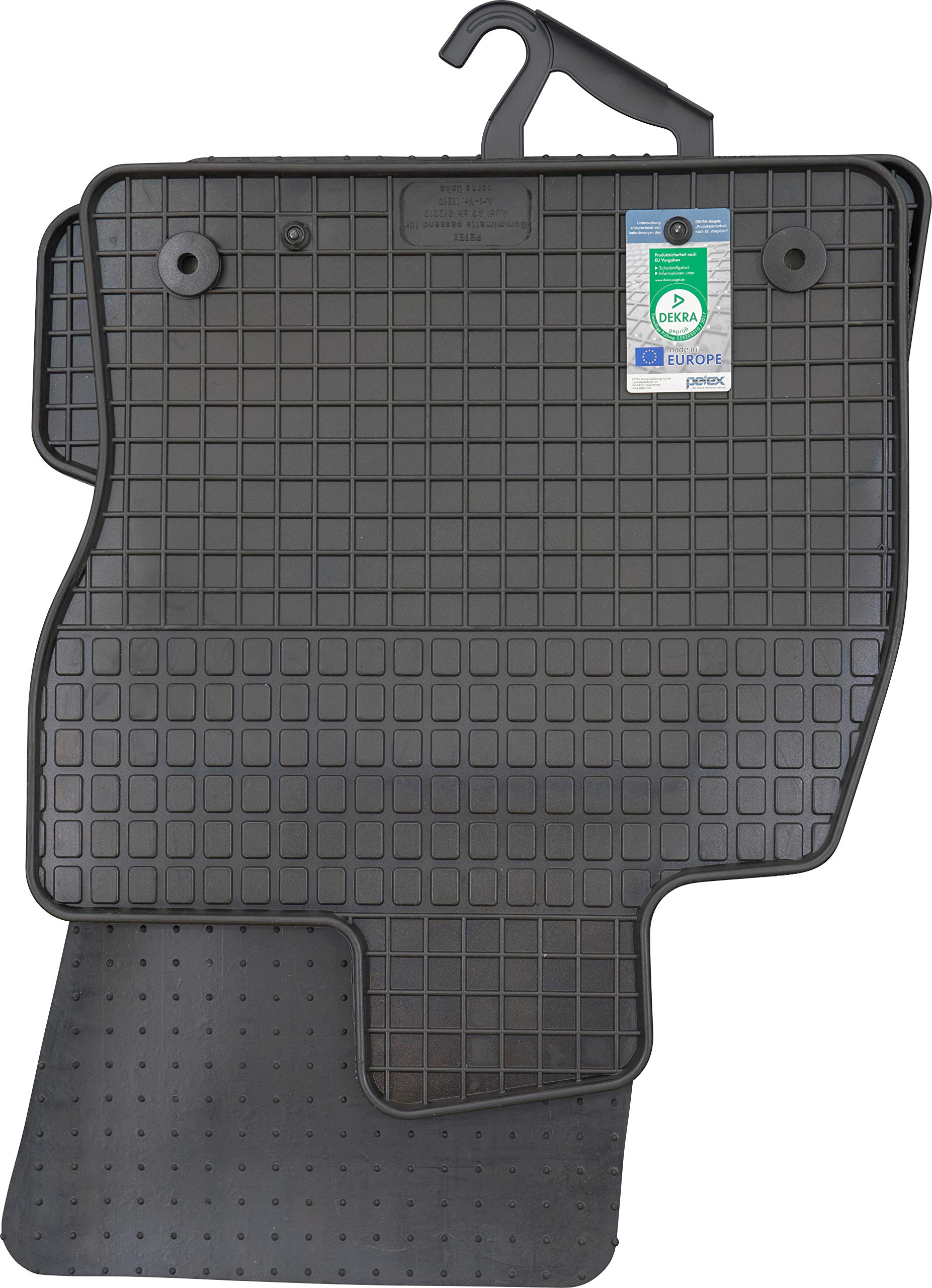 PETEX Gummimatten passend für A3 ab 09/2012 3-Türer / A3 Cabrio ab 03/2014 Fußmatten schwarz 4-teilig PETEX Gummimatten passend für A3 ab 09/2012 3-Türer / A3 Cabrio ab 03/2014 Fußmatten schwarz 4-teilig von PETEX
