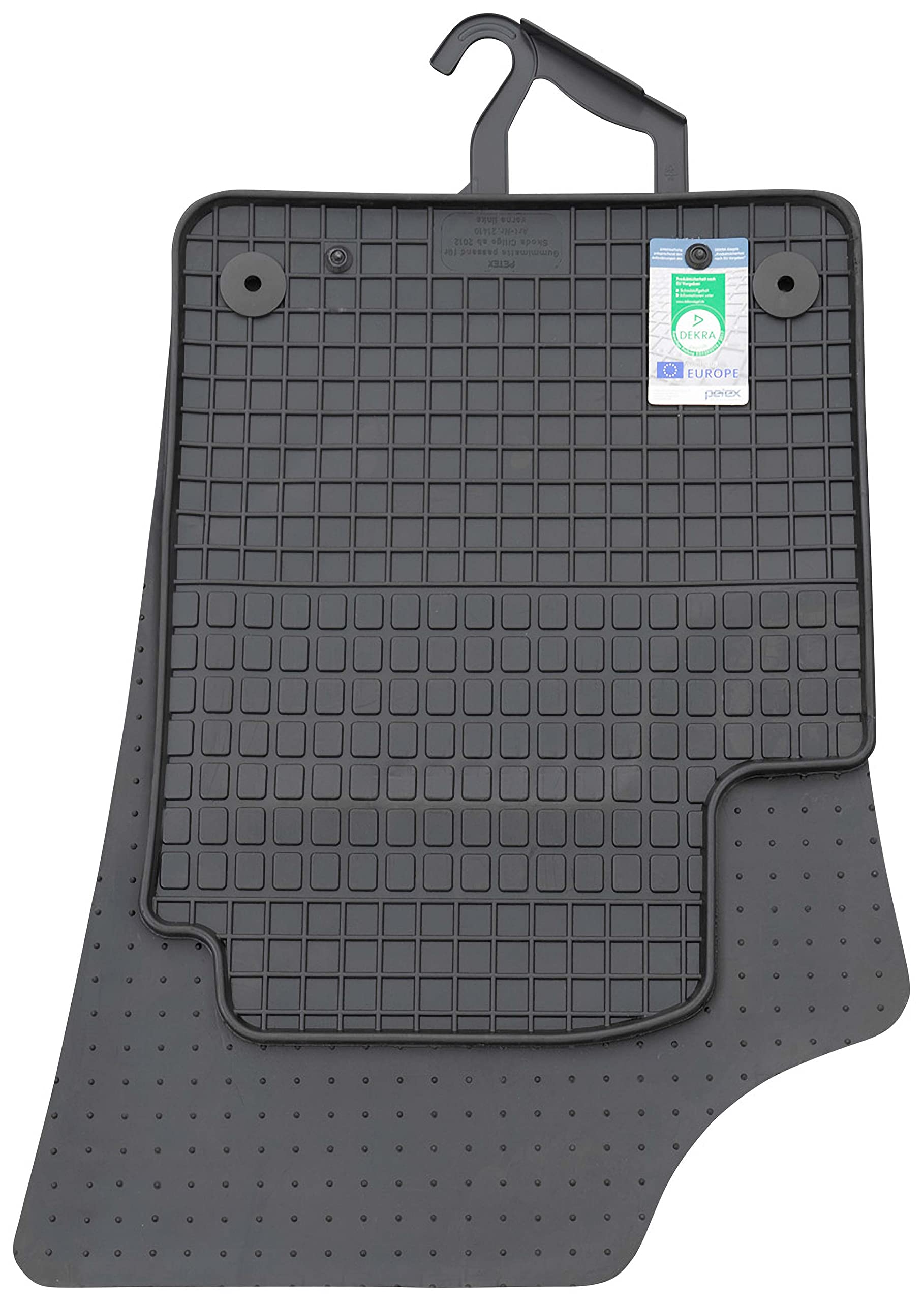 PETEX Gummimatten passend für Citigo ab 2012 Fußmatten schwarz 4-teilig von PETEX