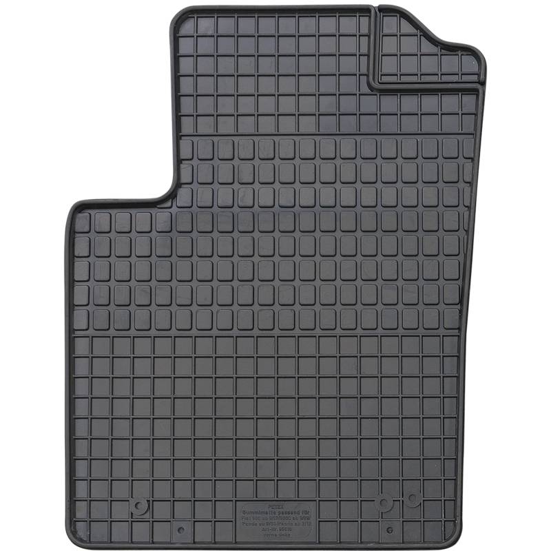 PETEX Passform Fahrer Gummimatte Premium 1-TLG schwarz von PETEX