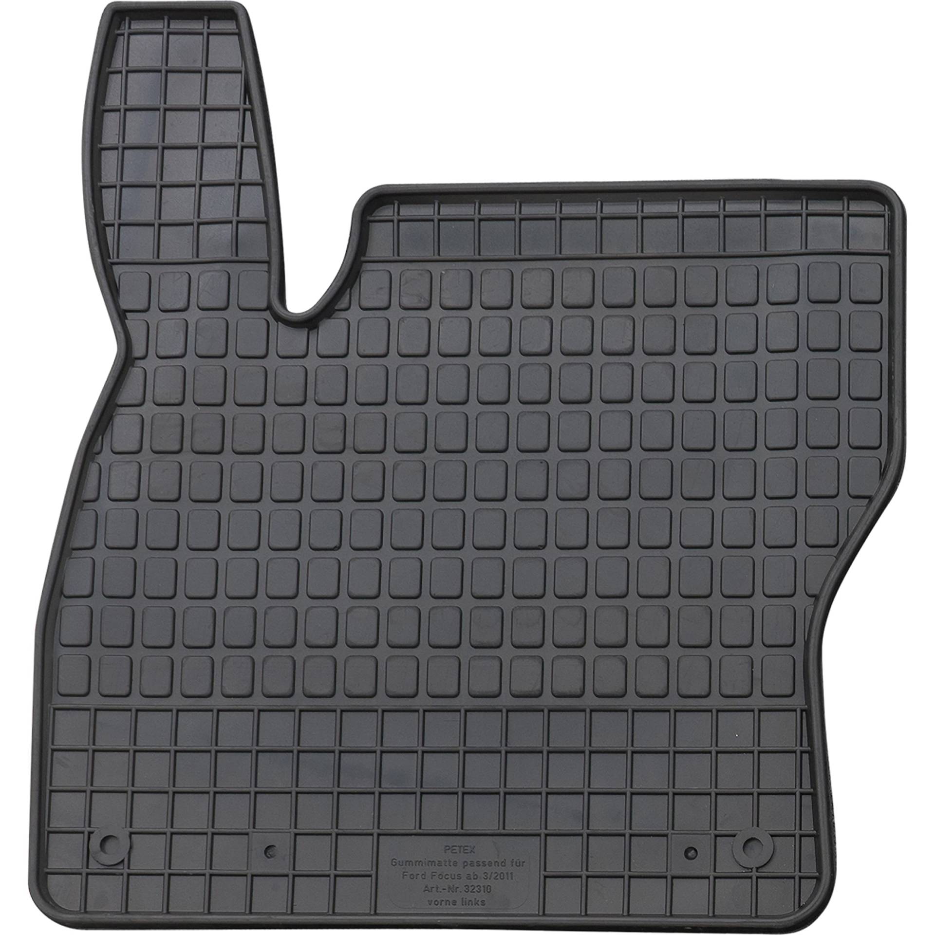 PETEX Passform Fahrer Gummimatte Premium 1-TLG schwarz PETEX Passform Fahrer Gummimatte Premium 1-TLG schwarz von PETEX