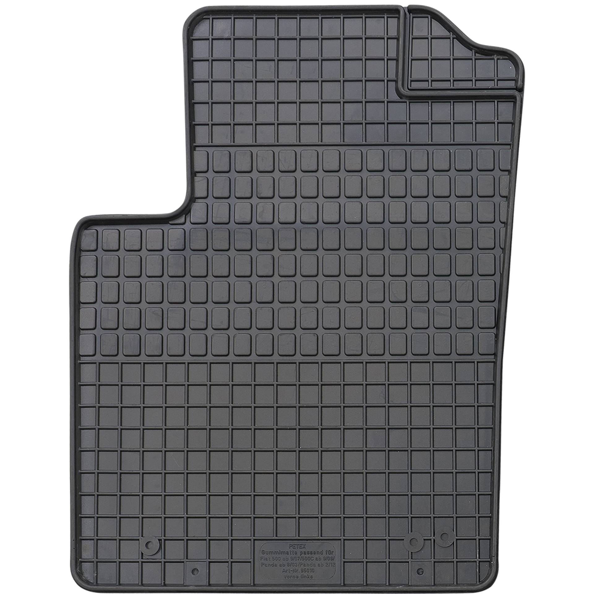 PETEX Passform Fahrer Gummimatte Premium 1-TLG schwarz PETEX Passform Fahrer Gummimatte Premium 1-TLG schwarz von PETEX