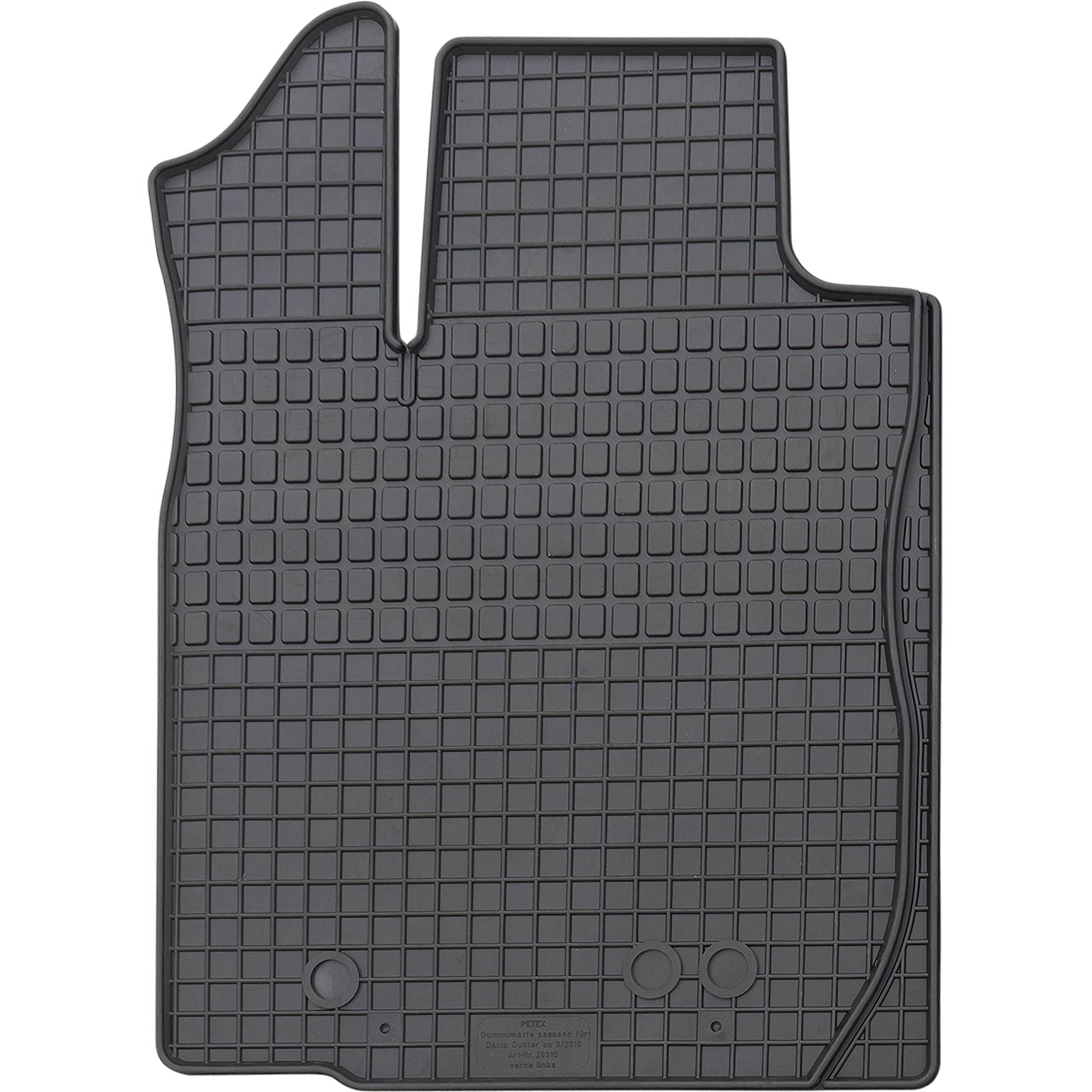 PETEX Passform Fahrer Gummimatte Premium 1-TLG schwarz PETEX Passform Fahrer Gummimatte Premium 1-TLG schwarz von PETEX