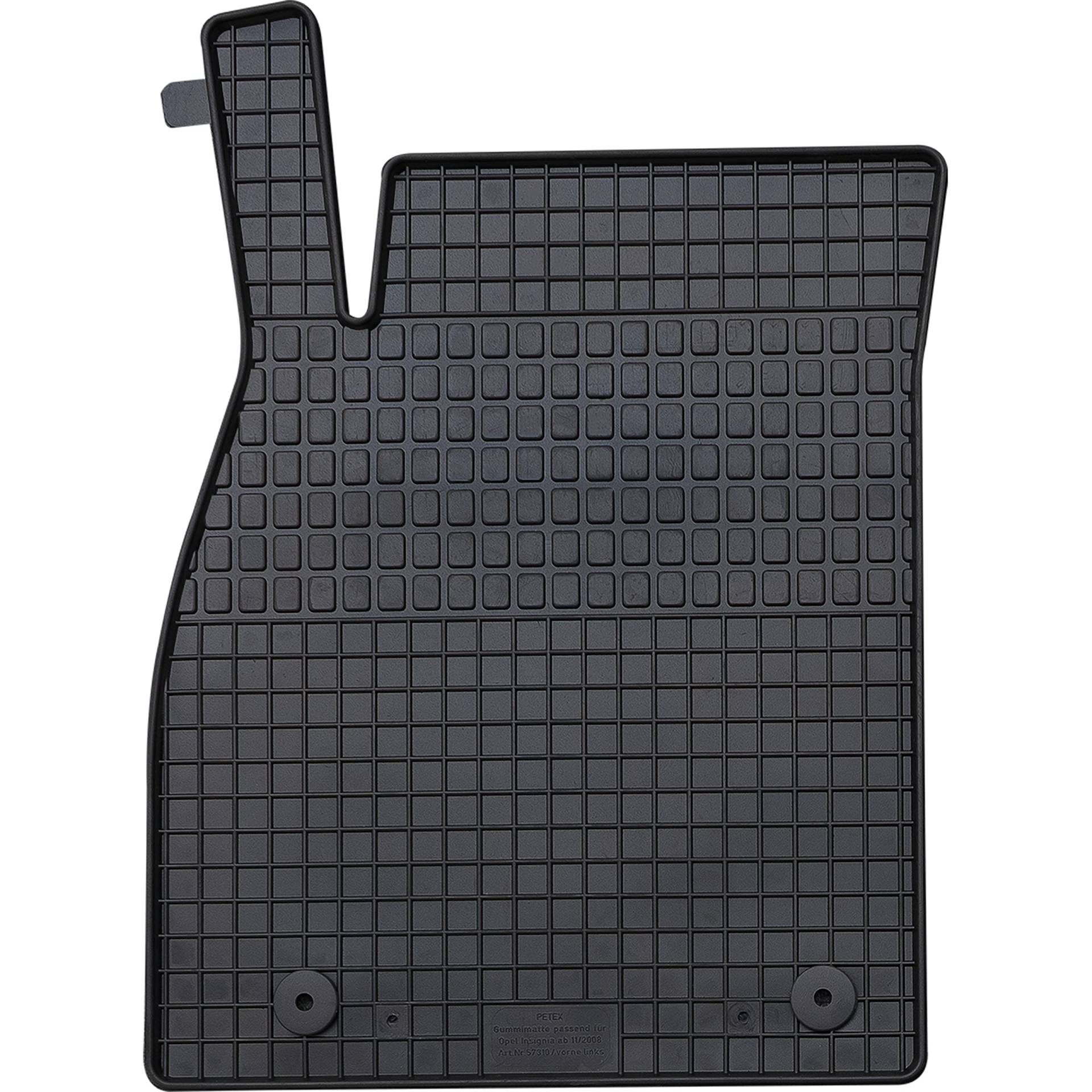 PETEX Passform Fahrer Gummimatte Premium 1-TLG schwarz PETEX Passform Fahrer Gummimatte Premium 1-TLG schwarz von PETEX