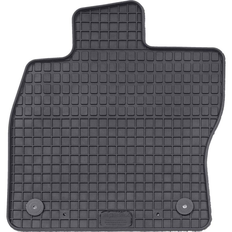 PETEX Passform Fahrer Gummimatte Premium 1-TLG schwarz von PETEX