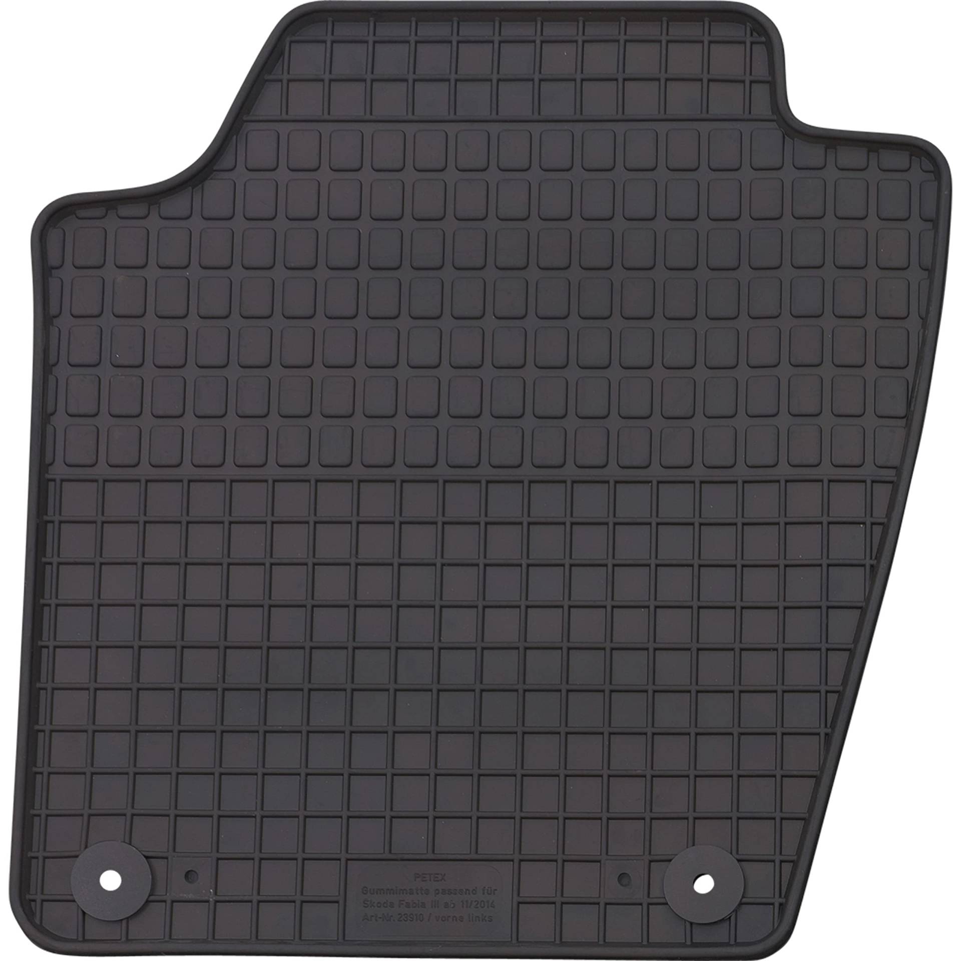 PETEX Passform Fahrer Gummimatte Premium 1-TLG schwarz PETEX Passform Fahrer Gummimatte Premium 1-TLG schwarz von PETEX