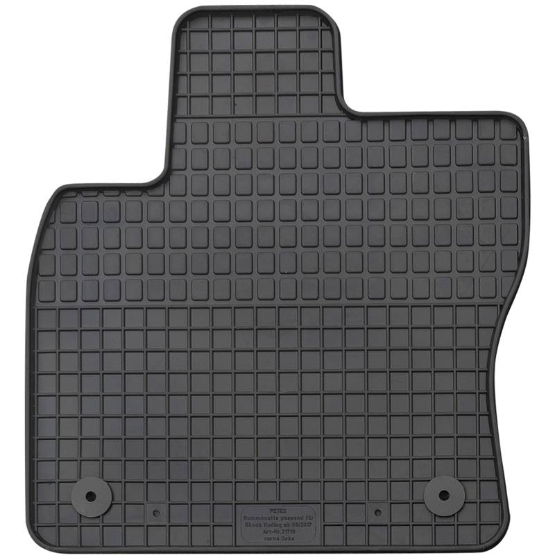 PETEX Passform Fahrer Gummimatte Premium 1-TLG schwarz von PETEX