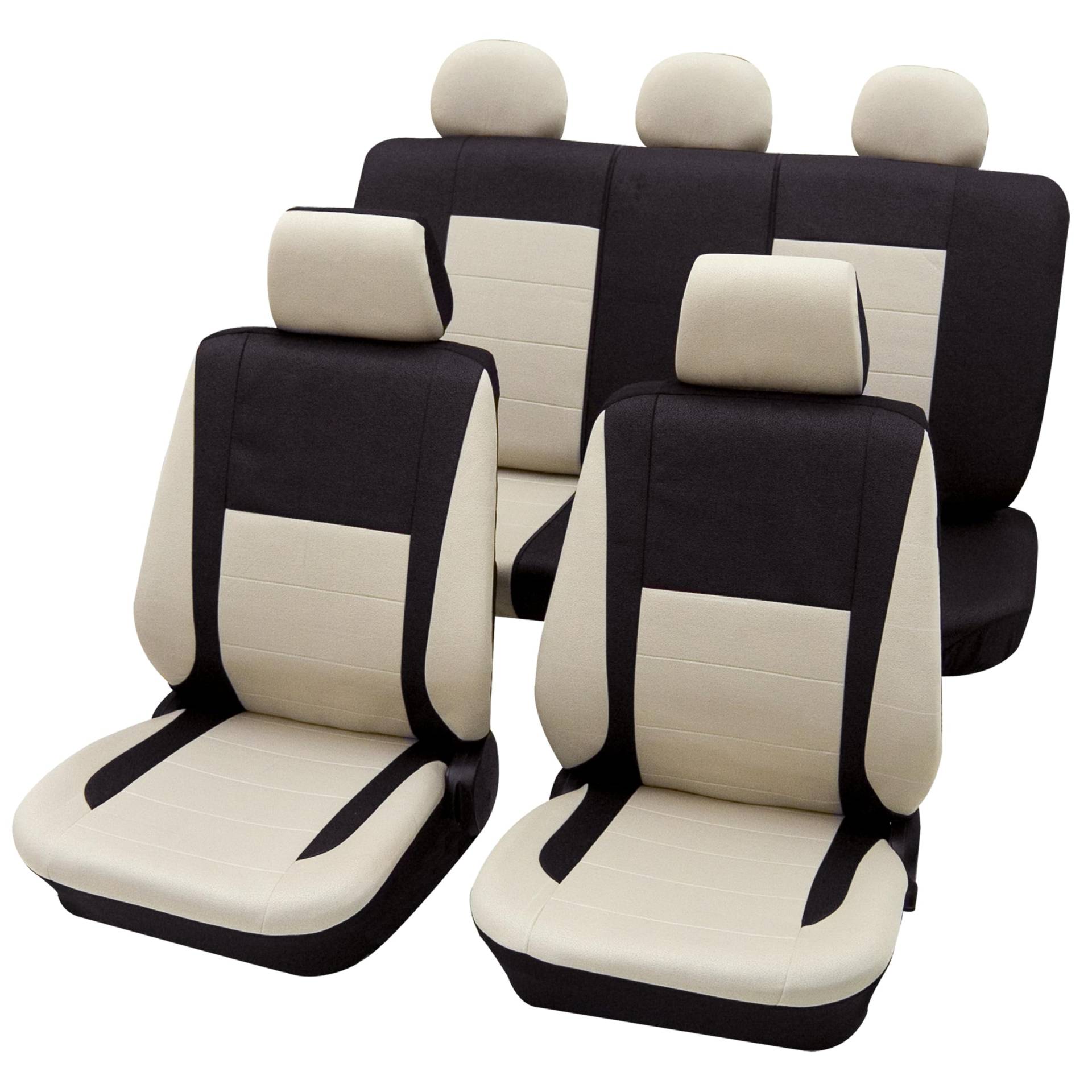 PETEX Auto Sitzbezüge Universal Komplett Set 17-teilig - Elegance beige, Eco Class mit SAB 1 Vario Plus PETEX Auto Sitzbezüge Universal Komplett Set 17-teilig - Elegance beige, Eco Class mit SAB 1 Vario Plus von PETEX