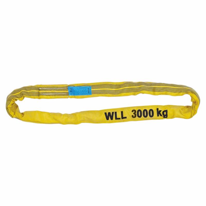 PETEX Rundschlinge, WLL Tragkraft: 3000 kg, Länge 1,5 m, Umfang 3 m, nach DIN EN 1492-2, Gelb von PETEX