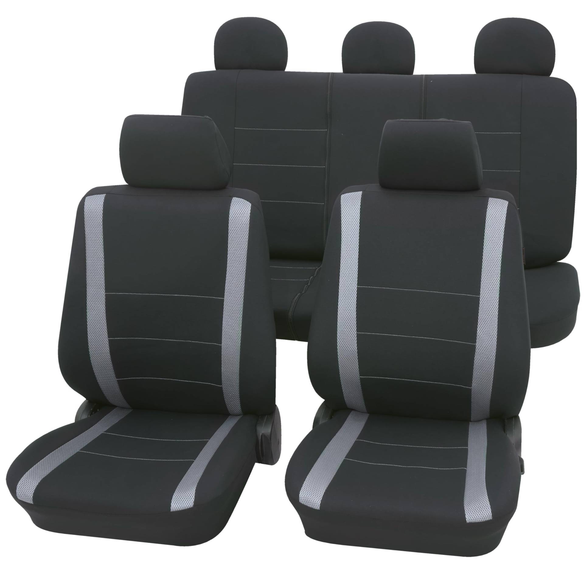 PETEX Auto Sitzbezüge Universal Komplett Set 11-teilig - Samoa grau, Eco Class mit SAB 1 Vario PETEX Auto Sitzbezüge Universal Komplett Set 11-teilig - Samoa grau, Eco Class mit SAB 1 Vario von PETEX