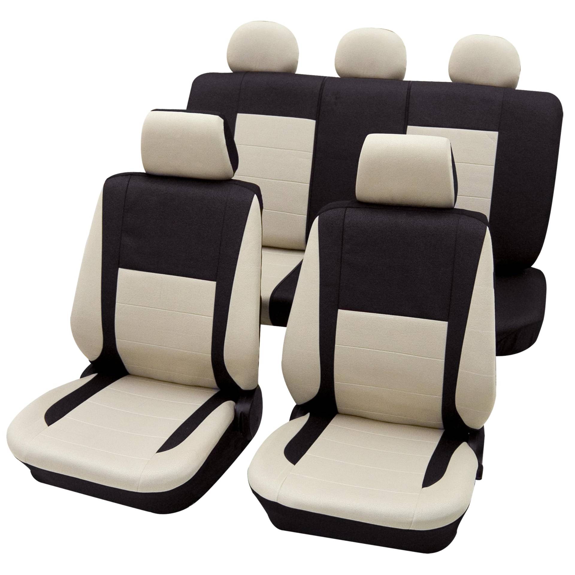 Petex Sitzbezugset Universal Eco Class Elegance beige 17-teilig Größe SAB 1 Vario Plus von PETEX