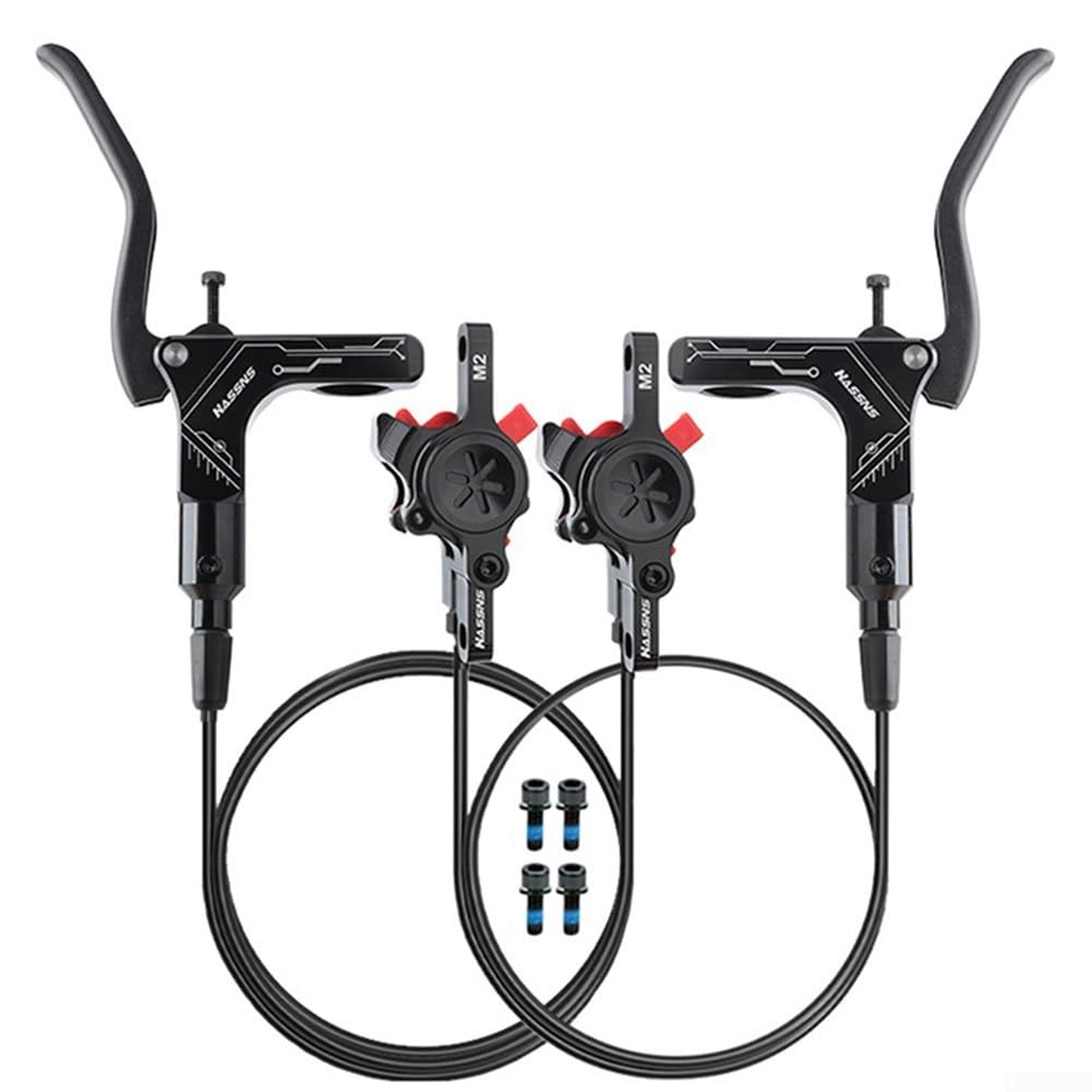 Effiziente hydraulische Scheibenbremse für Mountainbikes mit verbesserter Bremskraft für Trail-Fahrer (schwarz) von PETSTIBLE