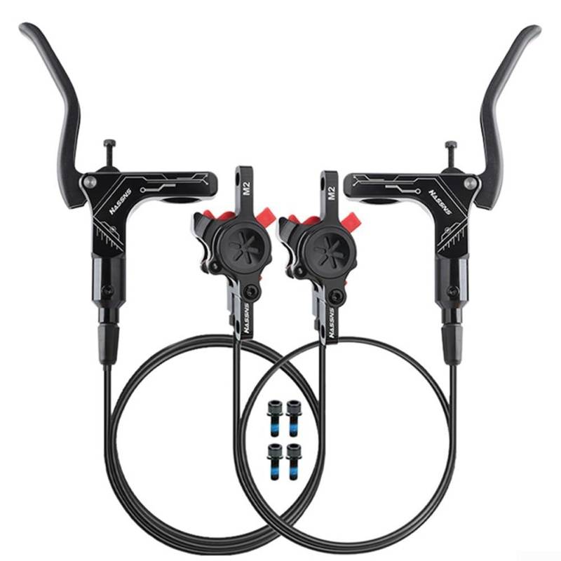 Effiziente hydraulische Scheibenbremse für Mountainbikes mit verbesserter Bremskraft für Trail-Fahrer (schwarz) von PETSTIBLE