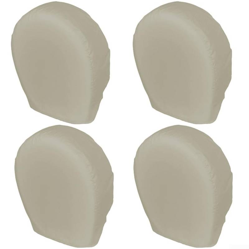 Wasserdichte Reifenabdeckungen mit sicherem Sitz-Design, für Autos und SUVs im Freien, 4 Stück (L Beige) von PETSTIBLE