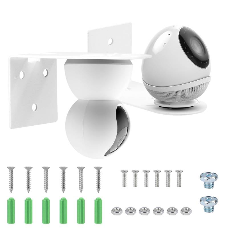 Wandhalterung, Flexibles Installationsset Kameraregal Selbstklebende Wandhalterung Verstellbare Halterung Kompatibel mit Google Nest Cam Indoor-Überwachungskamera von PEUTIER