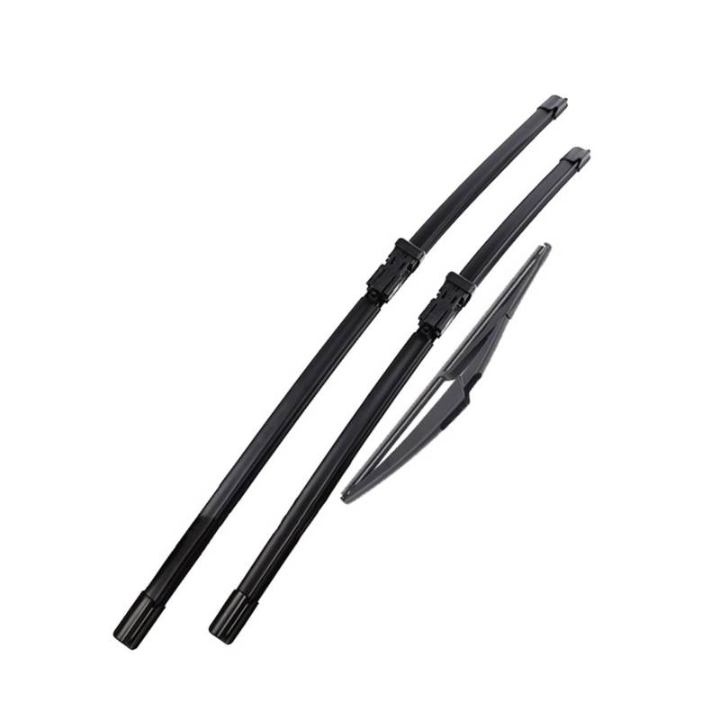 Scheibenwischer Wischer LHD Front- und hintere Wischerblätter Windschutzscheibe Windschutzscheibe Vordere Heckfenster 24''14''12 '' Kompatibel for Fiat 500 312 2007-2017 von PEVAVFZMMY