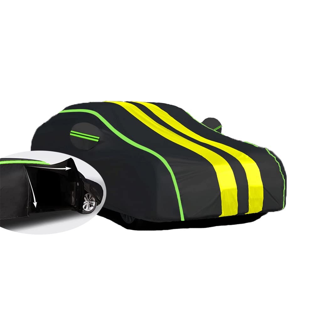 Autoabdeckung Outdoor füR Ford Mustang Mustang GT, Autoabdeckung Vollgarage Abdeckplane, Auto Abdeckplane Wasserdicht, Hagelschutz Atmungsaktiv, Mit Reißverschluss (Color : A1, Size : Single Layer_M Autoabdeckung Outdoor füR Ford Mustang Mustang GT, Autoabdeckung Vollgarage Abdeckplane, Auto Abdeckplane Wasserdicht, Hagelschutz Atmungsaktiv, Mit Reißverschluss (Color : A1, Size : Single Layer_M von PEXGUN
