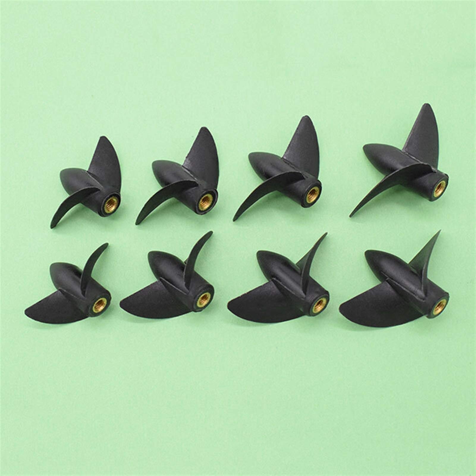 PEXORT Rc Boot M4 Zwei Klingen Paddel Mit Gewinde 2 Klingen Nylon Boot Propeller Positive Reverse Propeller for 4mm Boot Welle Austausch des Bootspropellers(D42mm Positive) von PEXORT