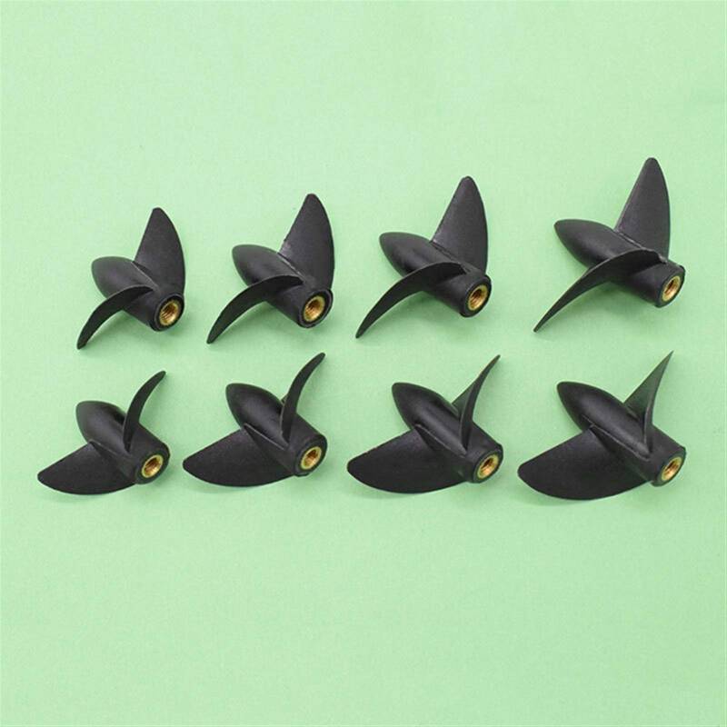 PEXORT Rc Boot M4 Zwei Klingen Paddel Mit Gewinde 2 Klingen Nylon Boot Propeller Positive Reverse Propeller for 4mm Boot Welle Austausch des Bootspropellers(D42mm Positive) von PEXORT
