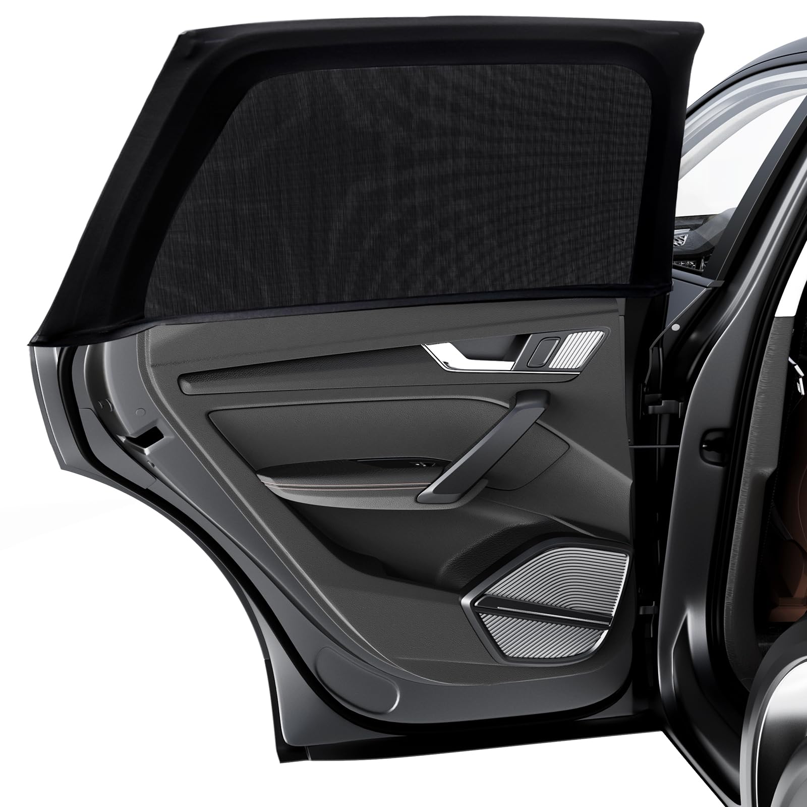 PEYOU Sonnenschutz Auto Baby, Universal Elastizitä Sonnenschutz Auto Kinder mit UV Schutz, Seitenfenster Meshmaterial Auto Sonnenschutz Seitenscheibe passend für die meisten Autos SUV (2 Stück) von PEYOU